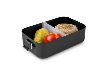 ROMINOX® Lunchbox // Quadra Schwarz matt XL Werbeartikel
