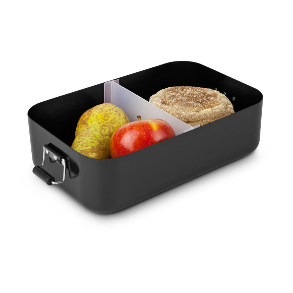 Product image ROMINOX® Lunchbox // Quadra Schwarz matt XL Werbeartikel
