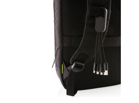 4-in-1 Kabel mit Karabiner-Clip Werbeartikel