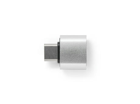 MINSKY. Set aus 2 Aluminium USB-A / USB-C Adaptern Werbeartikel