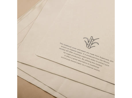 Stylo Bonsucro zertifiziertes Zuckerrohrpapier Notizbuch A5 bedrucken