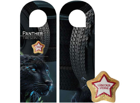 Product image Lübecker Marzipansterne, ca. 12g, Türhänger bedrucken