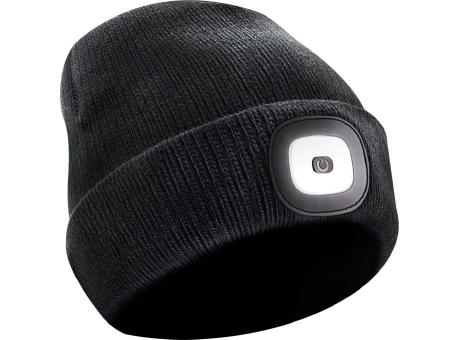 Product image Beanie-Strickmütze mit herausnehmbarem LED-Licht und Stirnband Werbeartikel