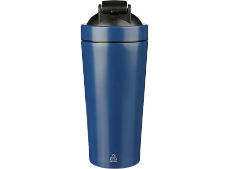 Einwandige Trinkflasche aus recyceltem Edelstahl (750 ml) Orla Werbeartikel
