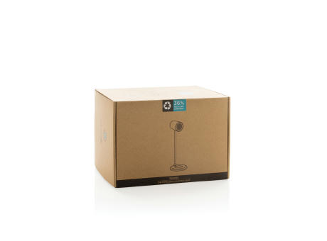 Zenara 15W Schreibtischlampe aus RCS rec. Plastik & Kork bedrucken