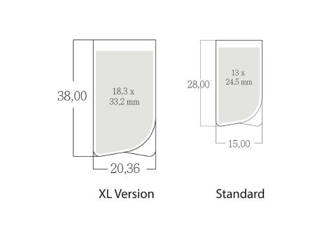 ROMINOX® Mehrweg-Büroklammer Prime Clip, idealer Mailingartikel für Dokumente, bis zu 12 Seiten Klemmkraft  Werbeartikel
