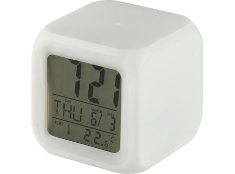 Wecker in Würfel-Form Leona Werbeartikel