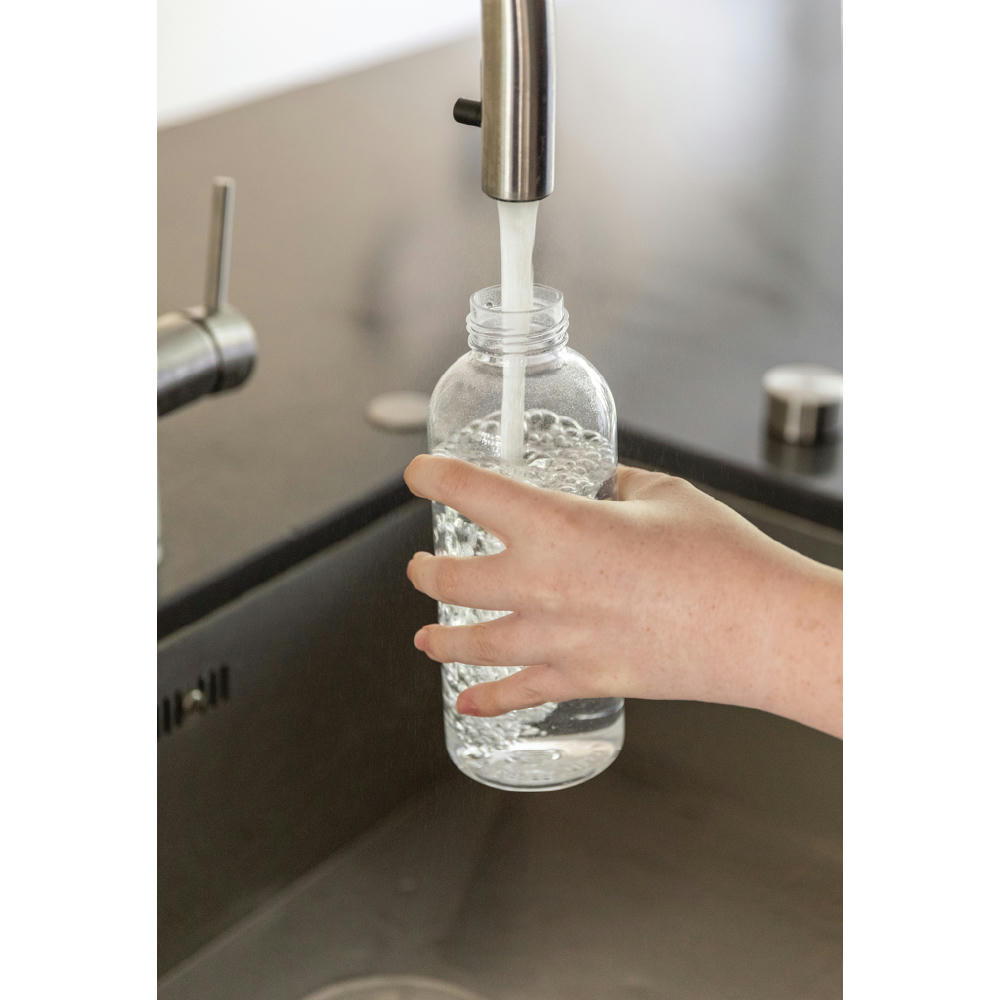 Auslaufsichere Trinkflasche mit Metalldeckel Werbeartikel