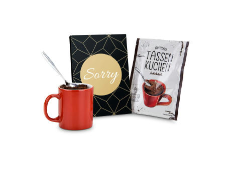 Product image Geschenkartikel / Präsentartikel: Tassenkuchen Schokolade 70 g, Sorry Werbeartikel