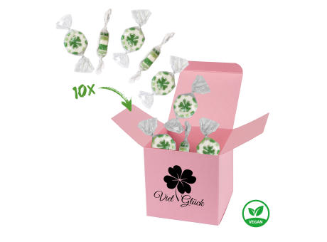 ColorBox Viel Glück - Weiß Werbeartikel