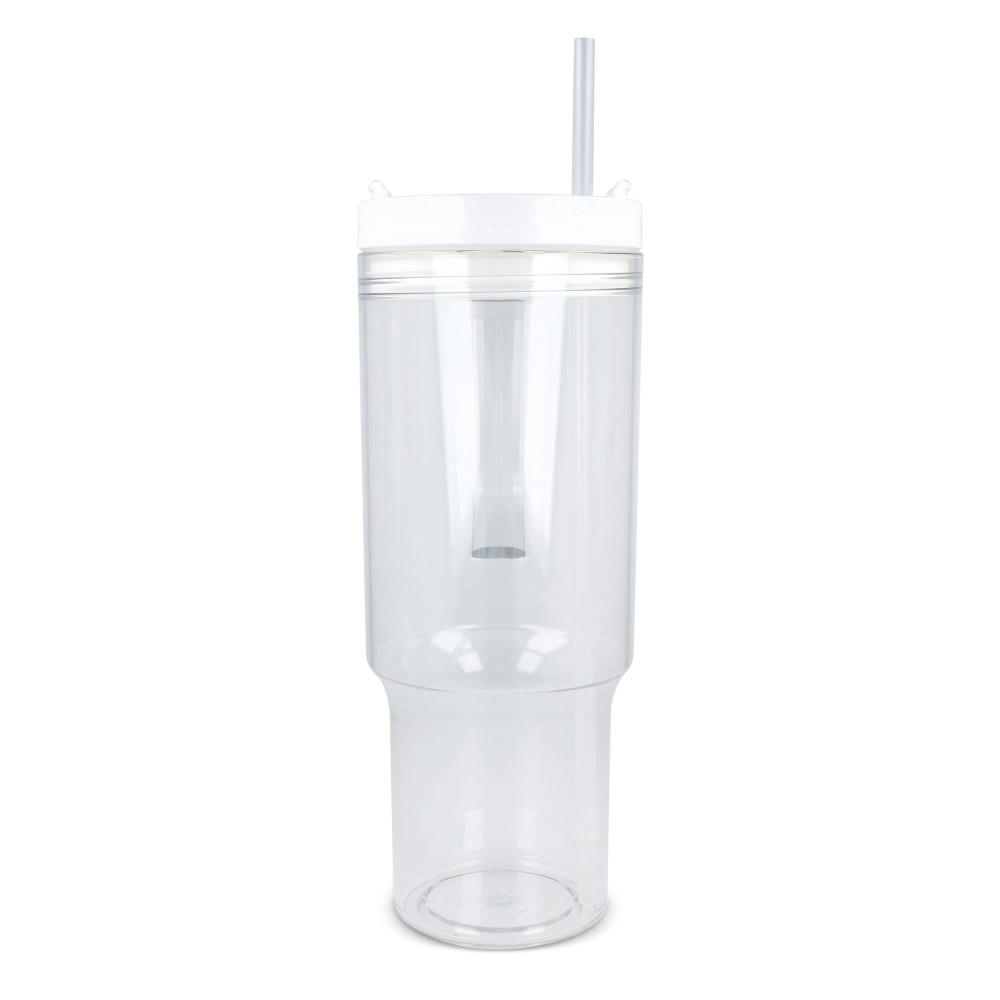 Miami Becher mit Henkel transparent 1,2 l R-PET Werbeartikel
