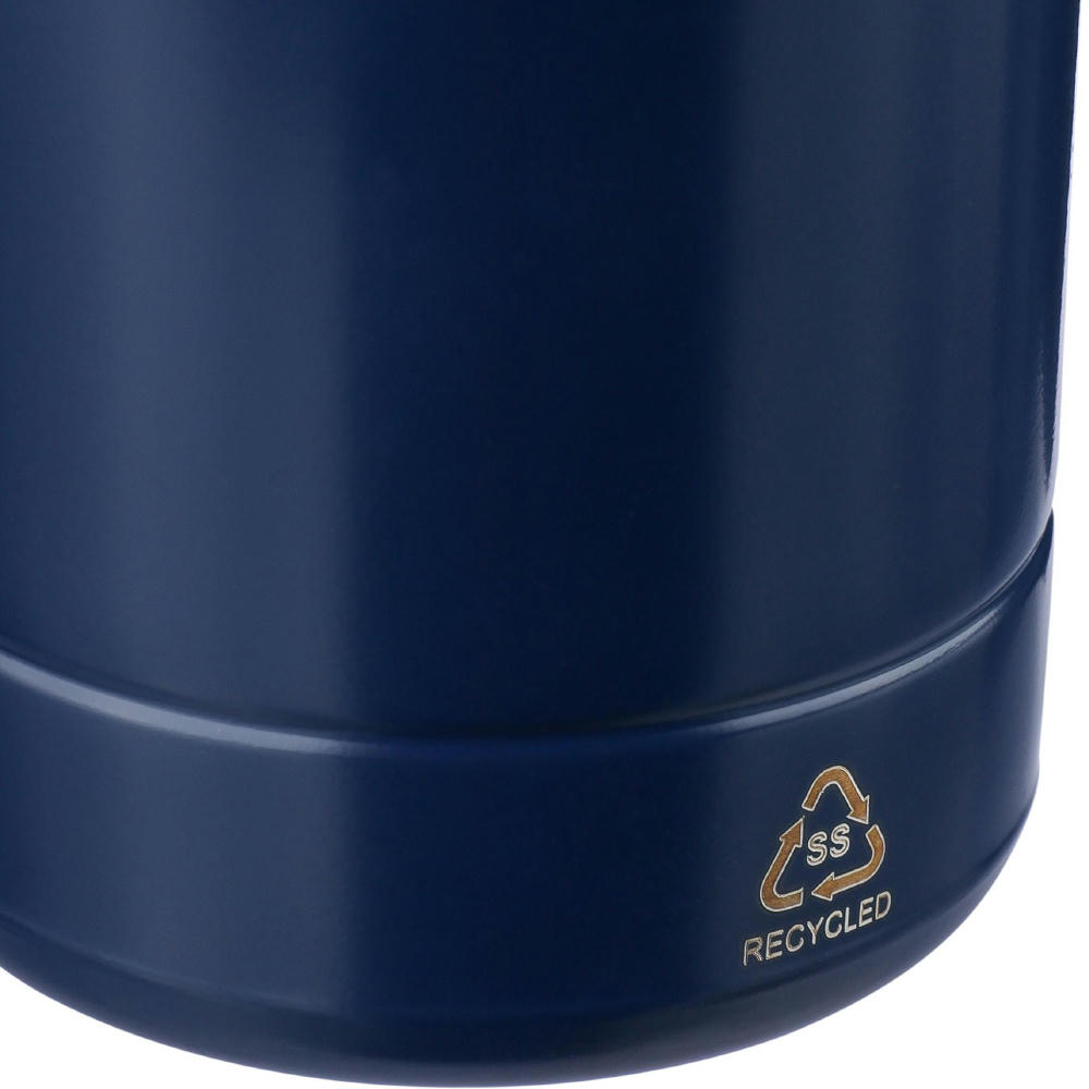 Doppelwandige Trinkflasche aus recyceltem Edelstahl (500 ml) Solene Werbeartikel