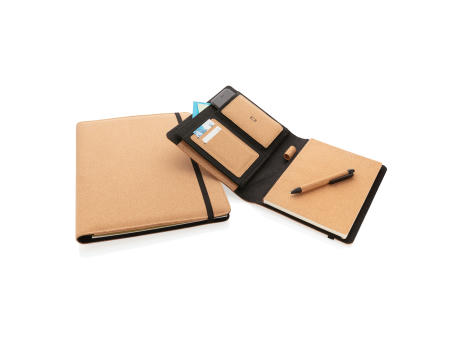 Deluxe Kork Portfolio A4 mit Stift Werbeartikel