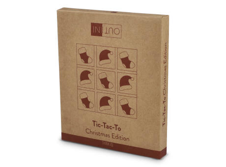 InSideOut Weihnachts-Tic-Tac-Toe aus Holz Werbeartikel