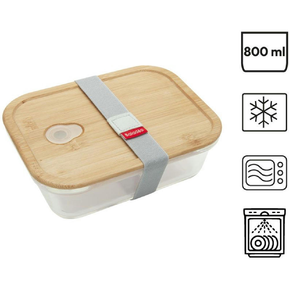 Product image Glasbento 'Iwaki', mit Bambusdeckel Werbeartikel
