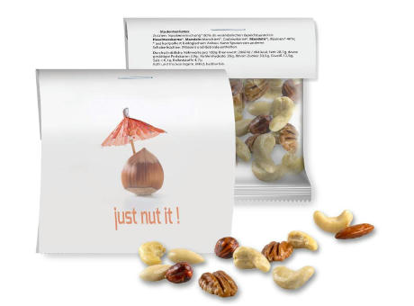 NusskernMix, ca. 30g, Express Maxi-Tüte mit Werbereiter Werbeartikel