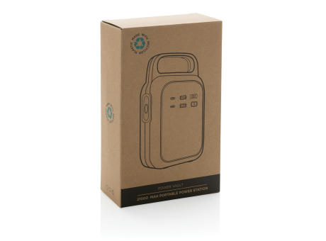 Power Vault 21.000mAh tragbare Powerstation aus RCS rPlastik bedrucken