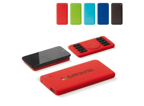 Powerbank Blade, kabellos, 4000mAh, Saugnäpfe bedrucken