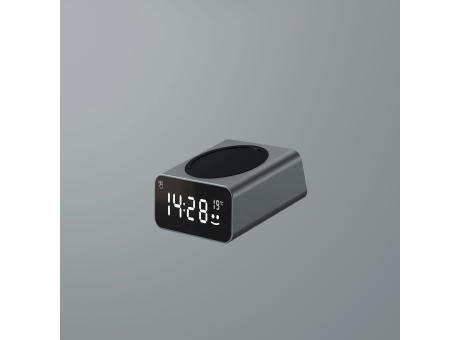 Xoopar Reddi Charge PD Uhr mit kabelloses Ladegerät Werbeartikel