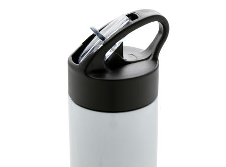 Sport Edelstahlflasche mit Trinkvorrichtung Werbeartikel