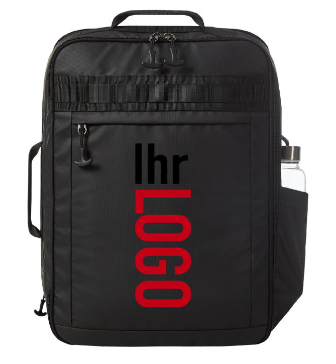 Halfar Reise Rucksack ACTIVE in Schwarz – vielseitiger Rucksack als Werbeartikel mit Logo bedrucken