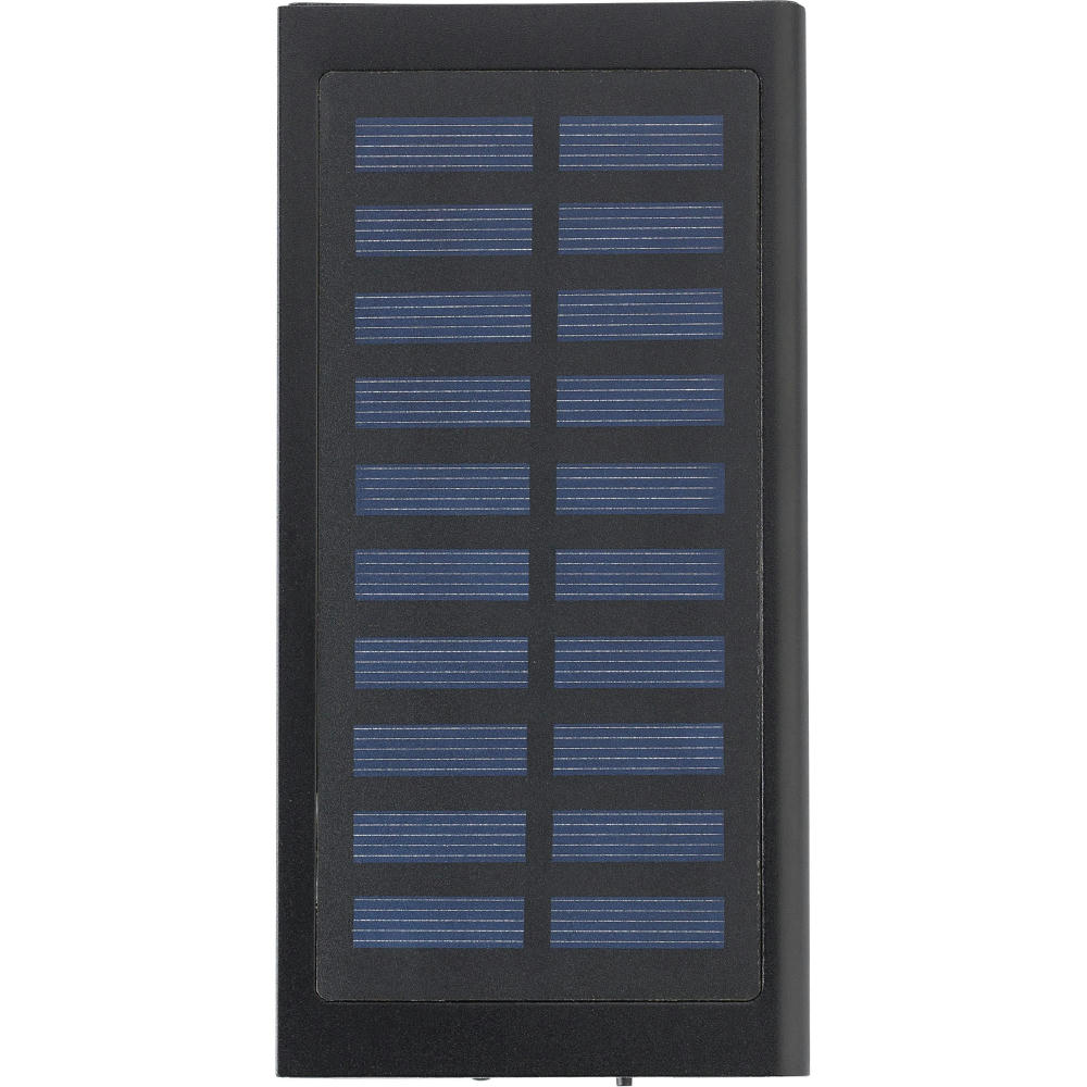 ABS and aluminium solar charger Werbeartikel