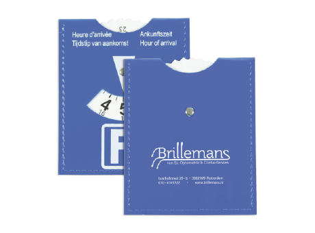 Parkscheibe Kunstleder Werbeartikel