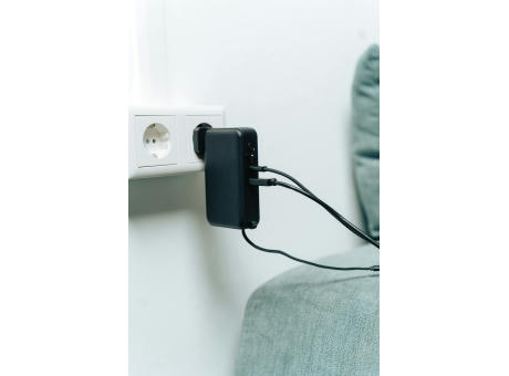 Urban Vitamin Eureka RCS recyceltes 65W-Hybrid-Ladegerät bedrucken