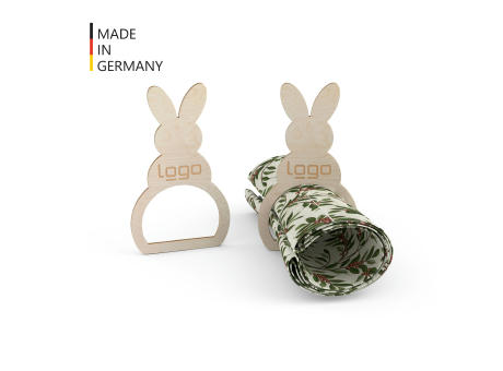 Serviettenring "Osterhase" 4-er Set (FSC® zertifiziert) Werbeartikel