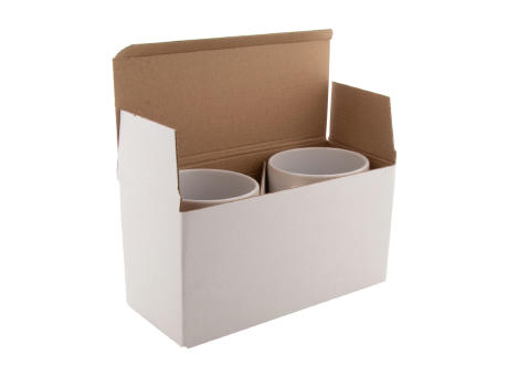 Individuelle Doppel-Tassenbox CreaBox Mug Double bedrucken