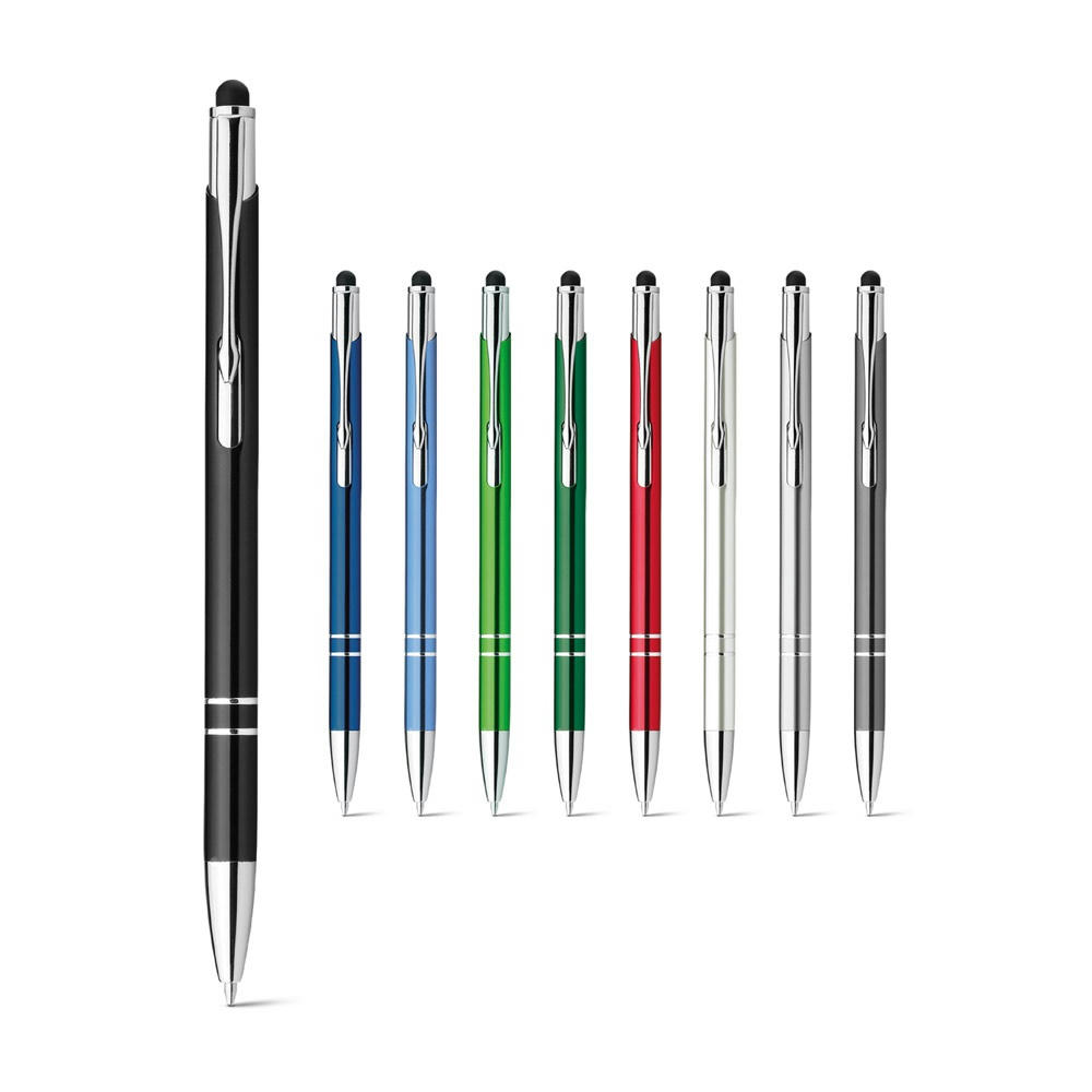 Product image GALBA. Aluminium-Kugelschreiber mit Touch Tip und Clip Werbeartikel