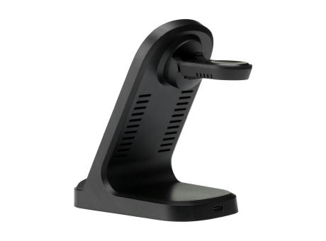 Triple-Up RCS Recycled ABS Wireless Charger Stand Werbeartikel