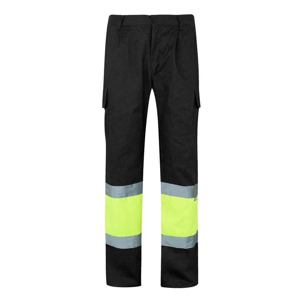 VL ATHENA. Zweifarbige Hose aus Twill (210 g/m²), gefüttert, mit mehreren Taschen, aus Baumwolle (20%) und Polyester (80%) Werbeartikel