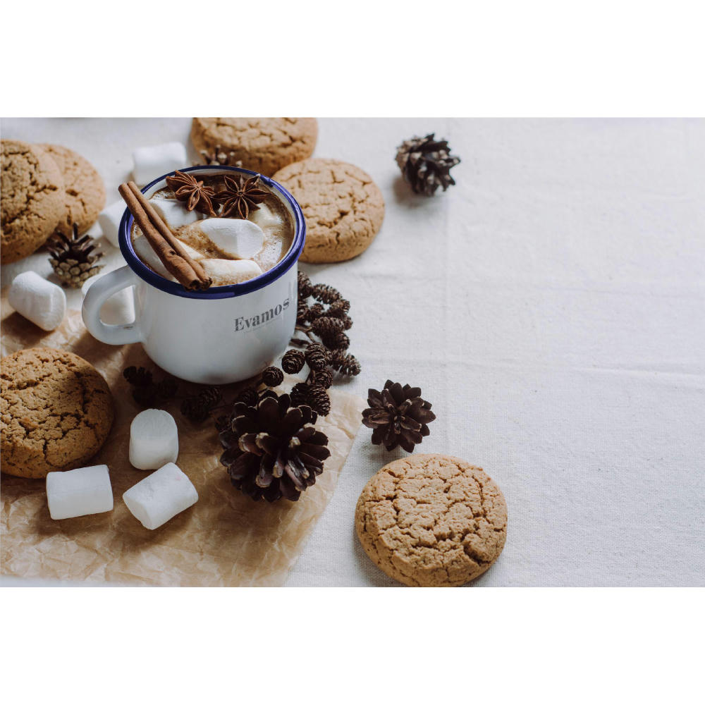 Retro Emaille Tasse 350 ml Werbeartikel