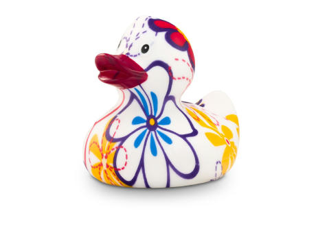 Werbeente Bea Blütenkleid, ca. 8 cm Werbeartikel