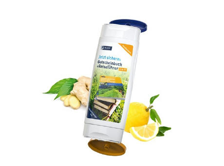 DuoPack Handbalsam Ingwer-Limette + Handreinigungsgel (2 x 50 ml) Werbeartikel
