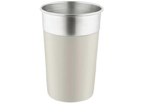 Metmaxx® Thermobecher "SteelColourCup" beige Werbeartikel