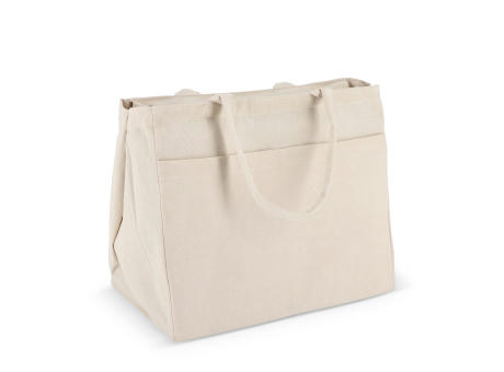 Product image Baumwoll-Tragetasche mit Reißverschluss OEKO-TEX® 39 x 24 x 34cm 320g/m² bedrucken
