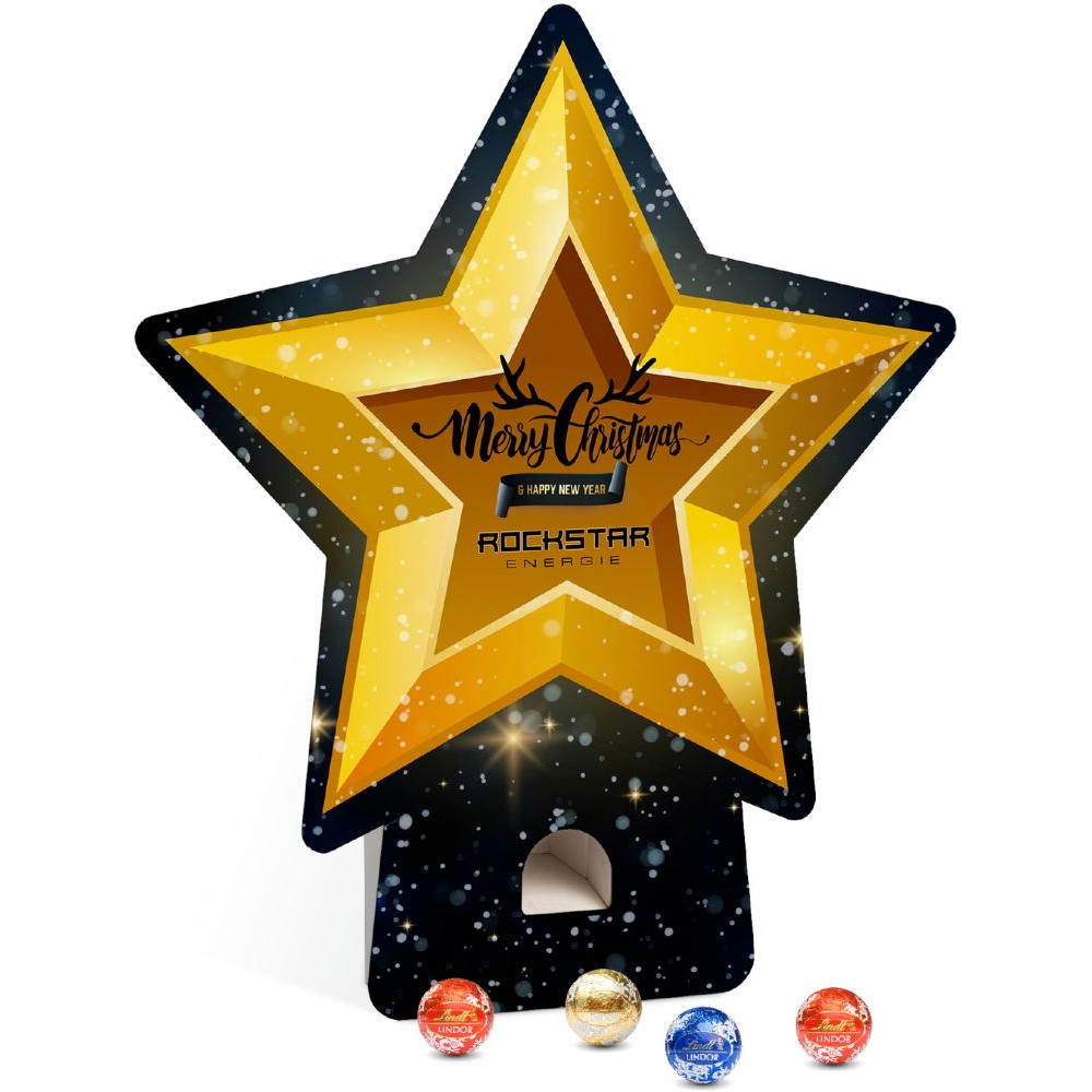 Lindt Lindor Adventsspender "Stern" Werbeartikel
