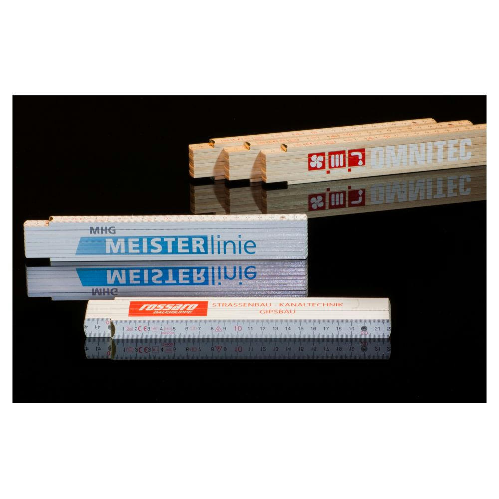 Holz-Gliedermaßstab Werbeartikel