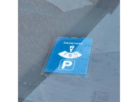 Klarsichthülle für Papp-Parkscheibe Werbeartikel