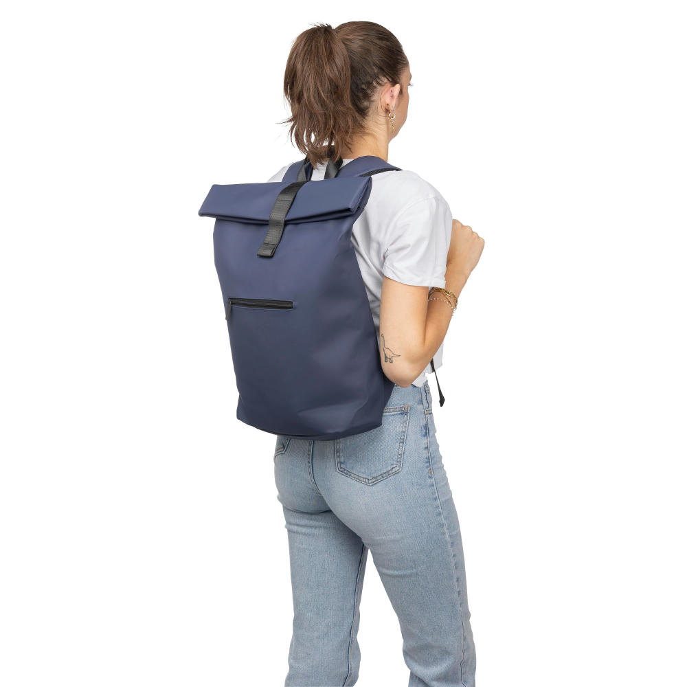 Recycelter PU-Rucksack Naiya Werbeartikel