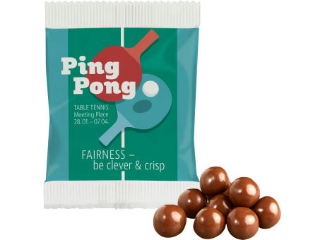 Product image Schokoknusperkugeln im Papiertütchen Werbeartikel