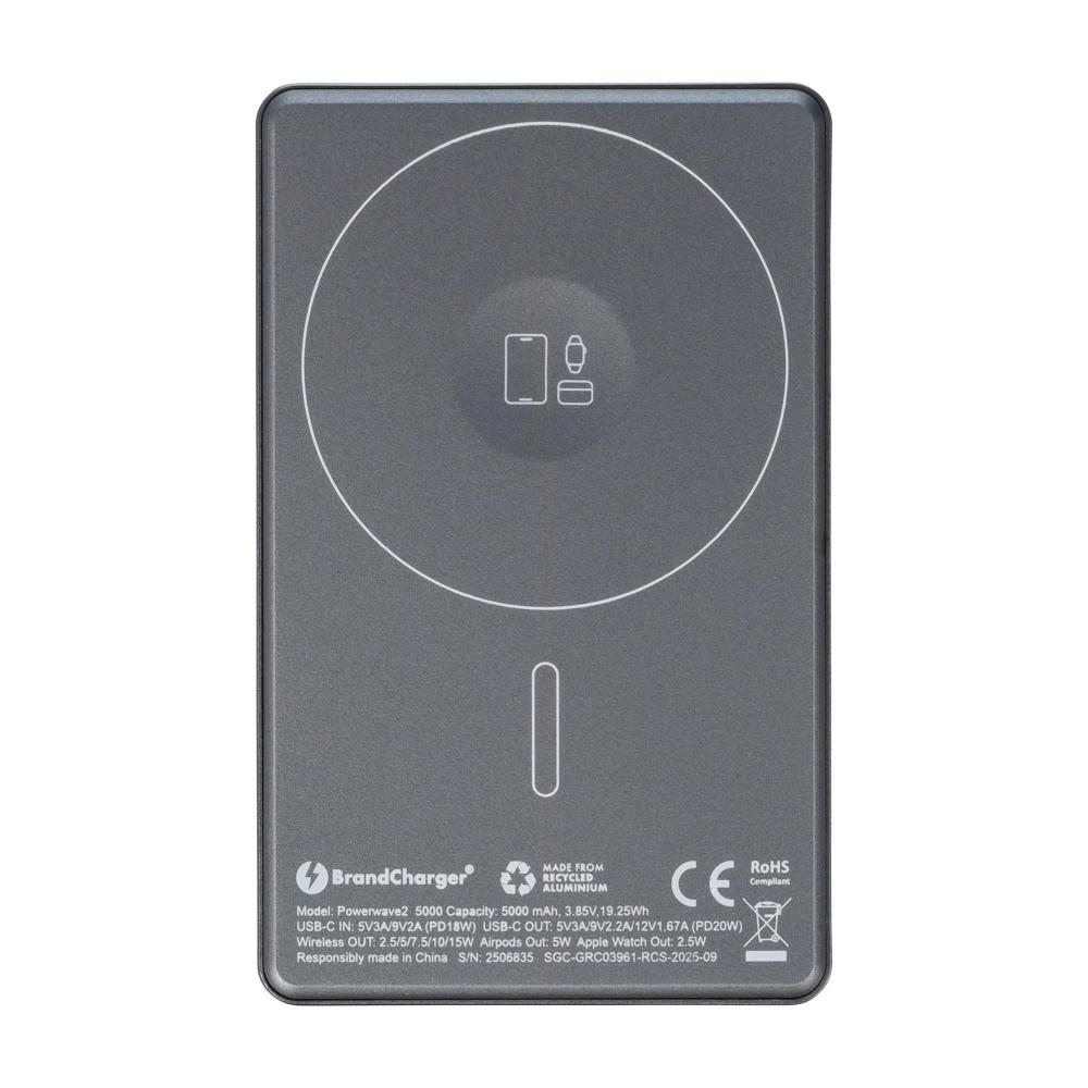 BrandCharger Powerbank Powerwave 2 | Recycelt | 5.000 mAh Werbeartikel