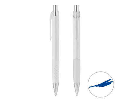 Grundfarbe weiß, Zusatzfarbe glasklar