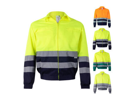 VL NEPTUNE. Zweifarbige Twill-Jacke (210g/m²) aus Polyester (80%) und Baumwolle (20%) Werbeartikel