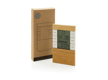 Utah Wetterstation aus RCS rKunststoff & Bambus Werbeartikel