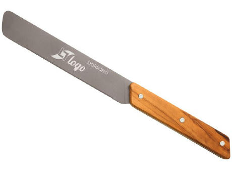 Buttermesser 'Stavanger', Olivenholz Werbeartikel