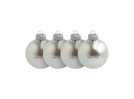 Weihnachtskugel Ø 6 cm - 4er Set - Made in Europe Werbeartikel