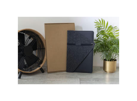 Recycled Felt & Apple Leather Laptop Sleeve 14" Werbeartikel